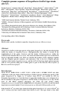 Cover page: Complete genome sequence of Sanguibacter keddieii type strain (ST-74T)