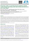 Cover page: Assessing a pilot co-operative-based workshop-subsidy model toward improving small-scale chicken production in peri-urban Nepal