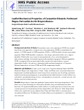 Cover page: Leaflet Mechanical Properties of Carpentier-Edwards Perimount Magna Pericardial Aortic Bioprostheses.