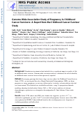 Cover page: Genome-Wide Association Study of Pregnancy in Childhood Cancer Survivors: A Report from the Childhood Cancer Survivor Study.