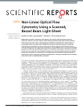 Cover page: Non-Linear Optical Flow Cytometry Using a Scanned, Bessel Beam Light-Sheet