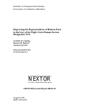 Cover page: Improving The Representation Of Human Error In The Use Of The Flight Crew Human Factors Integration Tool