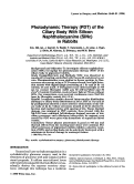 Cover page: PHOTODYNAMIC THERAPY (PDT) OF THE CILIARY BODY WITH SILICONE NAPHTHALOCYANINE (SINC) IN RABBITS