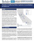 Cover page of Policy Brief: Trends in California Water Systems Consolidation