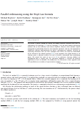 Cover page: Parallel redistancing using the Hopf–Lax formula