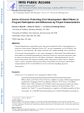 Cover page: Action Civics for Promoting Civic Development: Main Effects of Program Participation and Differences by Project Characteristics