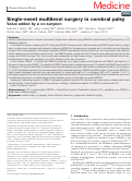 Cover page: Single-event multilevel surgery in cerebral palsy: Value added by a co-surgeon.