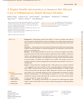 Cover page: A Digital Health Intervention to Improve the Clinical Care of Inflammatory Bowel Disease Patients.