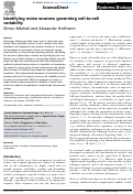 Cover page: Identifying noise sources governing cell-to-cell variability
