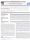 Cover page: Increased seasonality in the Western Mediterranean during the last glacial from limpet shell geochemistry