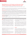 Cover page: Racial Differences in the Prevalence and Outcomes of Atrial Fibrillation Among Patients Hospitalized With Heart Failure