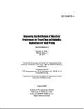 Cover page: Uncovering the Distribution of Motorists' Preferences for Travel Time and Reliability: Implications for Road Pricing