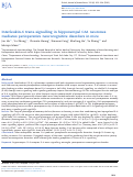 Cover page: Interleukin-6 trans-signalling in hippocampal CA1 neurones mediates perioperative neurocognitive disorders in mice