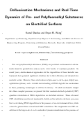 Cover page of Defluorination Mechanisms and Real-Time Dynamics of Per- and Polyfluoroalkyl Substances on Electrified Surfaces