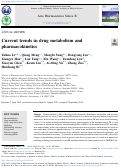 Cover page: Current trends in drug metabolism and pharmacokinetics