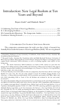 Cover page: Introduction: New Legal Realism at Ten Years and Beyond