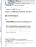 Cover page: The Impact of Surgery duration and Surgery End Time on Postoperative Sleep in Older Adults