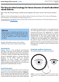 Cover page: The bicycle wheel analogy for linear closures of small suborbital cheek defects