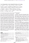 Cover page: A new interpretation of total column BrO during Arctic spring