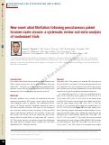 Cover page: New-onset atrial fibrillation following percutaneous patent foramen ovale closure: a systematic review and meta-analysis of randomised trials.