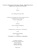 Cover page: Non-linear Filtering for State Space Models - High-Dimensional Applications and Theoretical Results