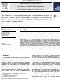 Cover page: The influence of combined cognitive plus social-cognitive training onamygdala response during face emotion recognition in schizophrenia