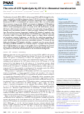 Cover page: The role of GTP hydrolysis by EF-G in ribosomal translocation.