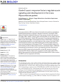 Cover page: Clade-D auxin response factors regulate auxin signaling and development in the moss Physcomitrium patens.