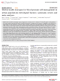 Cover page: Mobile health strategies for blood pressure self-management in urban populations with digital barriers: systematic review and meta-analyses