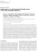 Cover page: Biodistribution of a Mitochondrial Metabolic Tracer, [18F]F-AraG, in Healthy Volunteers