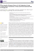 Cover page: Dissecting the Polygenic Basis of Cold Adaptation Using Genome-Wide Association of Traits and Environmental Data in Douglas-fir