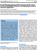 Cover page: Frontal fibrosing alopecia with involvement of the central hair part: distribution of hair loss corresponding to areas of sunscreen application