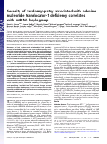 Cover page: Severity of cardiomyopathy associated with adenine nucleotide translocator-1 deficiency correlates with mtDNA haplogroup