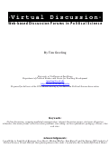 Cover page: Virtual Discussion: Web-based Discussion Forums in Political Science