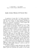 Cover page: Studio di alcune Diatomee del Torrente Stura