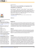 Cover page: The cost of comorbidities in treatment for HIV/AIDS in California