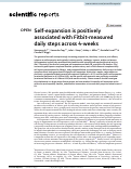 Cover page: Self-expansion is positively associated with Fitbit-measured daily steps across 4-weeks