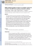 Cover page: BDNF‐mediated regulation of ethanol consumption requires the activation of the MAP kinase pathway and protein synthesis