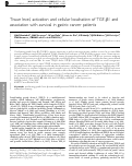 Cover page: Tissue level, activation and cellular localisation of TGF-β1 and association with survival in gastric cancer patients