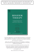 Cover page: Integration of the Pleasant Events and Activity Restriction Models: Development and Validation of a "PEAR" Model of Negative Outcomes in Alzheimer's Caregivers.