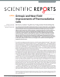 Cover page: Entropic and Near-Field Improvements of Thermoradiative Cells.