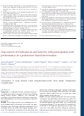 Cover page: Association of motivations and barriers&nbsp;with participation and performance in a pedometer-based intervention