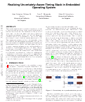 Cover page: Realizing uncertainty-aware timing stack in embedded operating system