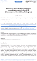 Cover page: Revision of the south Asian amisegine genus Cladobethylus Kieffer, 1922 (Hymenoptera, Chrysididae, Amiseginae)