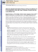 Cover page: Intensive Lifestyle Intervention Reduces Urinary Incontinence in Overweight/Obese Men with Type 2 Diabetes: Results from the Look AHEAD Trial