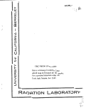 Cover page: Range Energy Relation for 340 NeV Protons