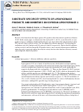 Cover page: Substrate specificity effects of lipoxygenase products and inhibitors on soybean lipoxygenase-1