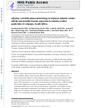 Cover page: mSpray: A mobile phone technology to improve malaria control efforts and monitor human exposure to malaria control pesticides in Limpopo, South Africa