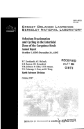 Cover page: Selenium fractionation and cycling in the intertidal zone of the Carquinez Strait. Annual Report. October 1, 1995 through December 31, 1996.