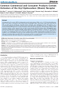 Cover page: Common Commercial and Consumer Products Contain Activators of the Aryl Hydrocarbon (Dioxin) Receptor